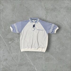 Blue & White Stripe Polo